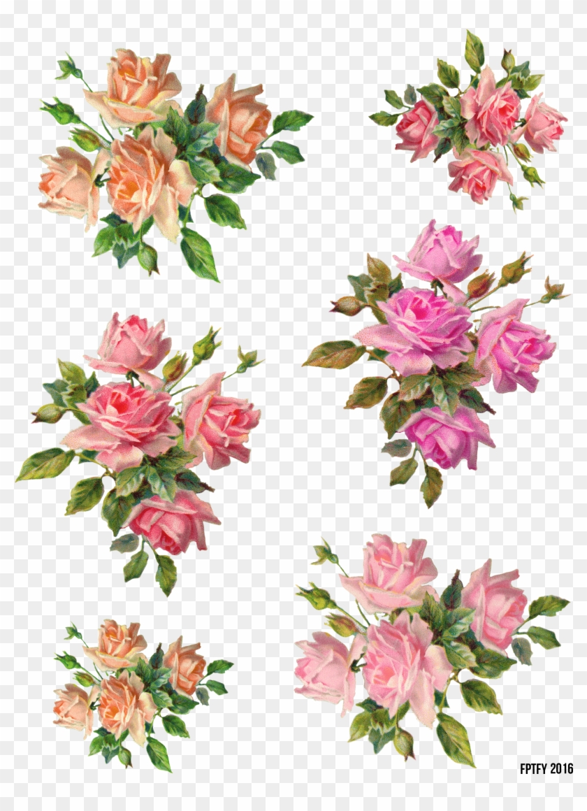 [showmyads] - Free Vintage Rose Png #782665