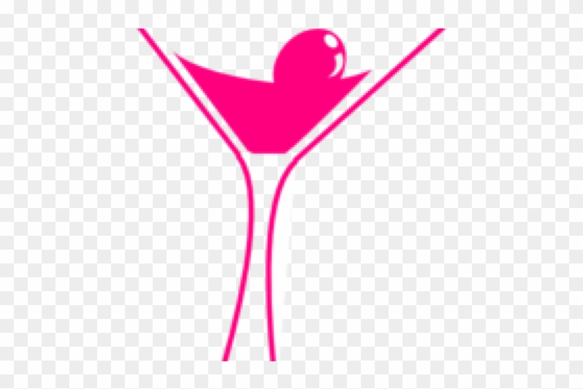 Martini Clipart Pink Martini - Vector Graphics #782734