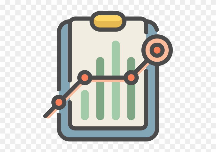 Analytics, Business Report, Charts Icon - ข้อมูล การ์ตูน Png #782757