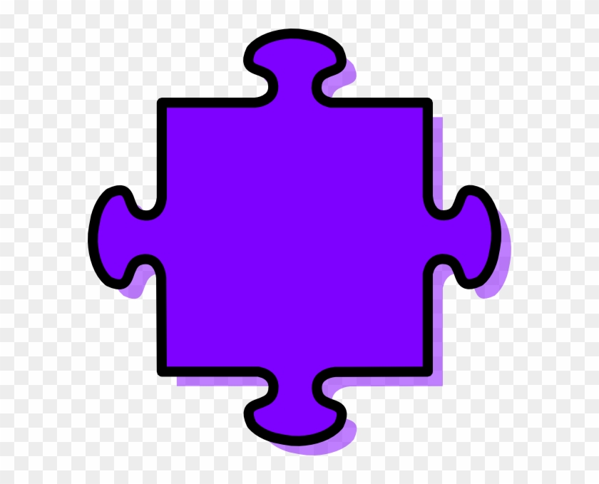Purple Puzzle Piece - Puzzle Pieces Clip Art #782850