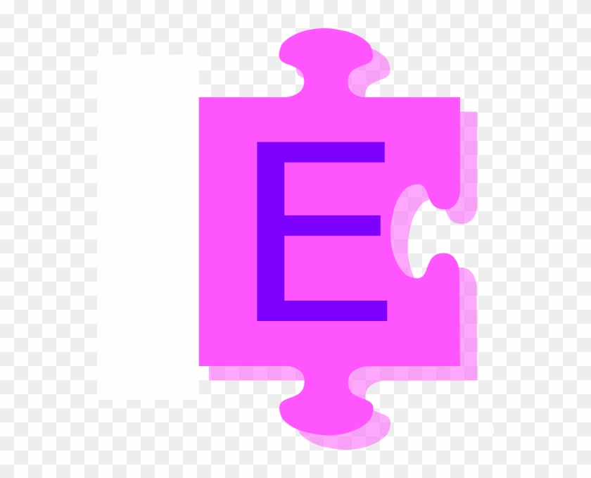 Letter E Inside Puzzle Piece Clip Art At Clker - E Clip Art #782914