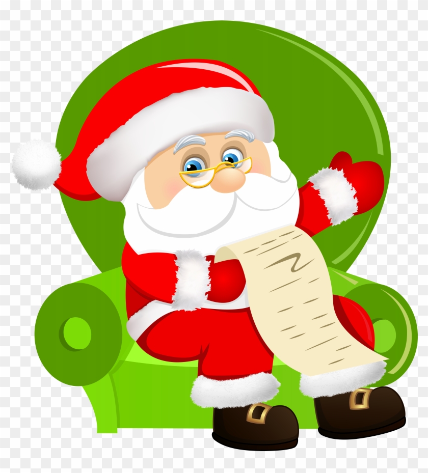 Santa Claus Sitting On Chair Png Clip Art Image - Santa Claus Sitting On Chair Png Clip Art Image #782961