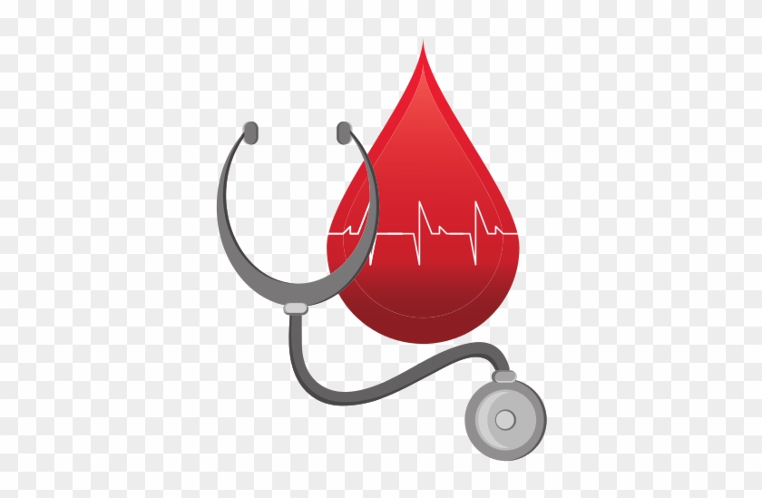 Blood Drop And Stethoscope - Corazón Con Estetoscopio Para Colorear #782988