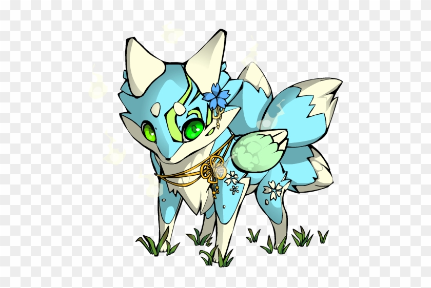 Magical Blue Fox~closed By Roxynorandanoxadopts - Cartoon #782997