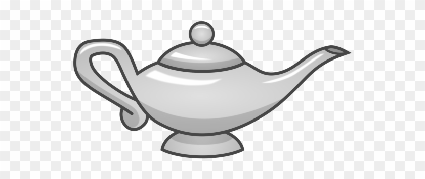 Silver Magic Lamp - Magic Lamp Black And White #783002