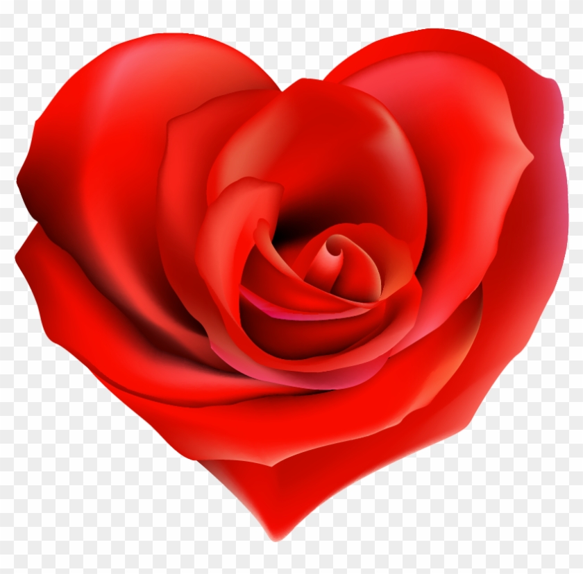 Transparent Rose Hearts Decor Png Clipart - Rose Heart #783077