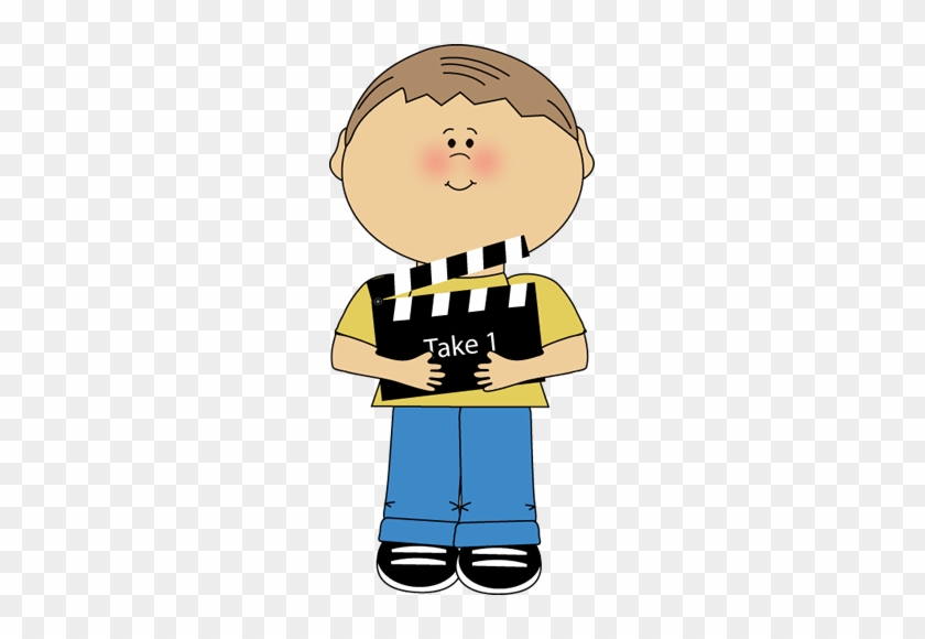 Boy With Movie Clapperboard - Clapper Board Animation Gif Transparent #783106