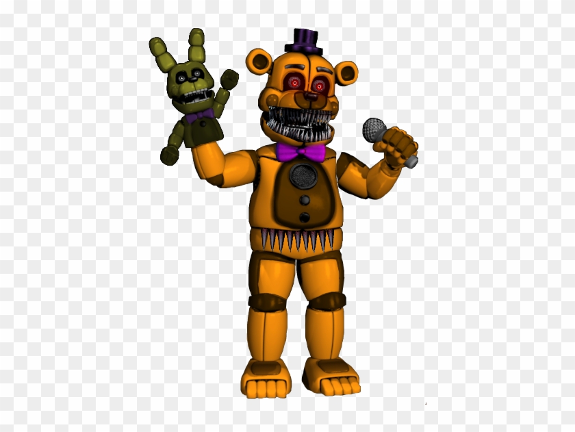 Nightmare Fredbear and plushie Shay0528 - Illustrations ART street