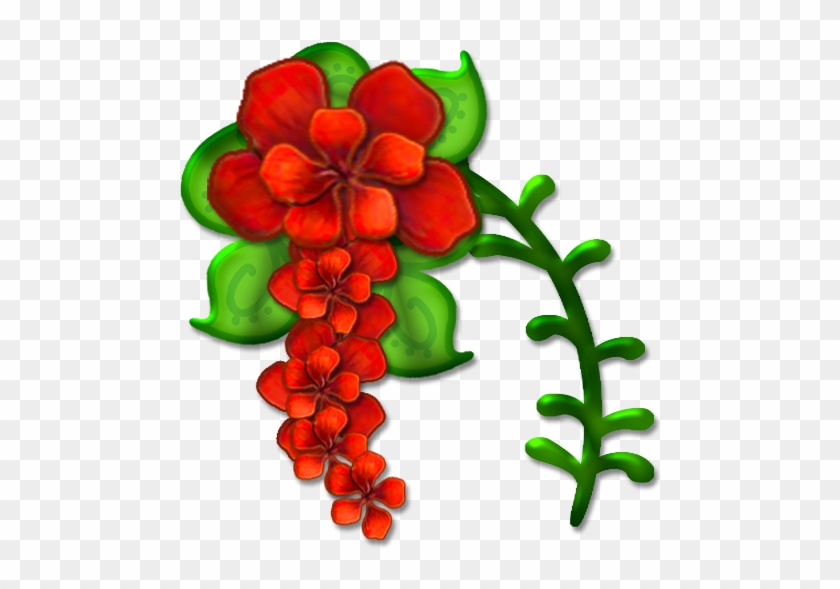 Katie-geranium - Red Geraniums Cartoon #783403