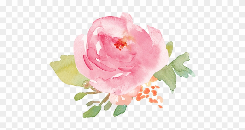 Twist Me Pretty - Watercolor Pink Flower Png #783498