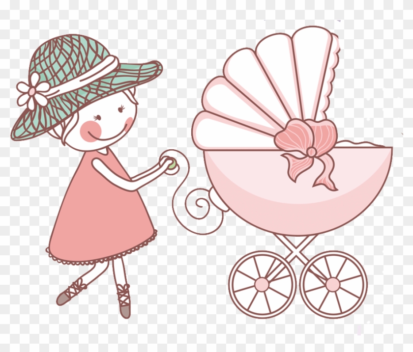 Infant Baby Transport Blue Buggy Baby Shower Child - Infant Baby Transport Blue Buggy Baby Shower Child #783637