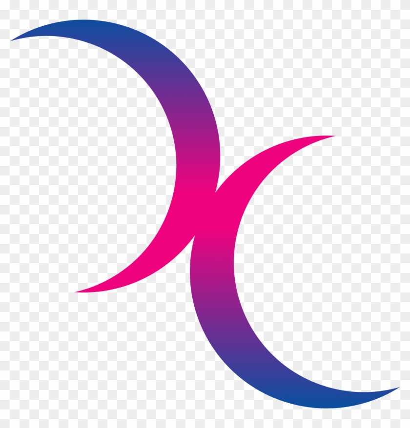 Bi Crescent Moon Symbol By Pride Flags - Bisexual Png #783652