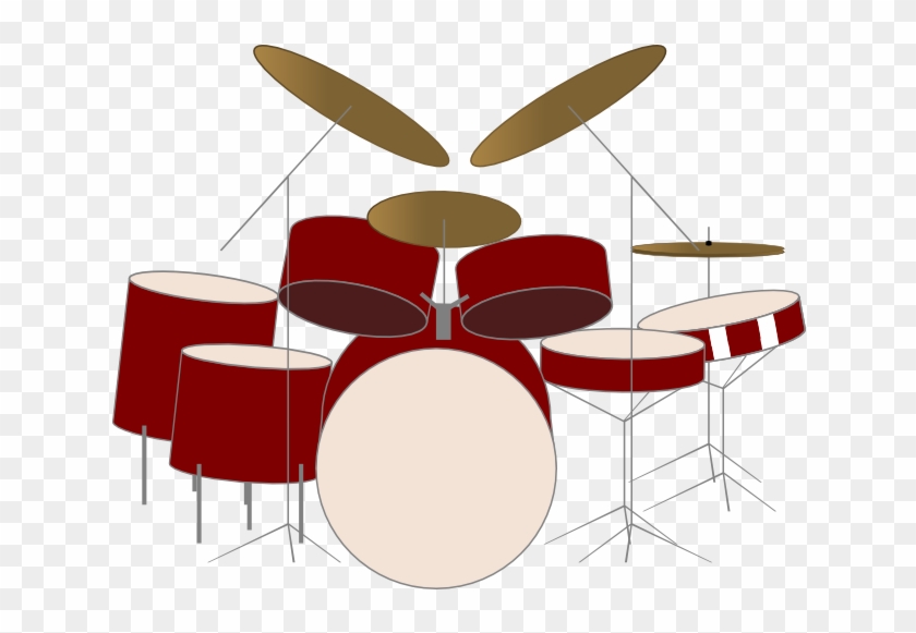 Drum Kit Vector By Shimmerscroll - Png Drum Set Vector #783722