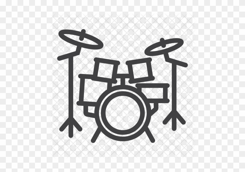 Drum Kit Icon - Drum Set Icon #783746