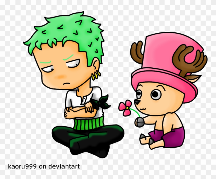 Zoro And Chopper By Kaelikescheesecake - Chopper And Zoro Cute #783776