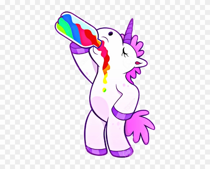 Unicorn Drinking Rainbow #783936
