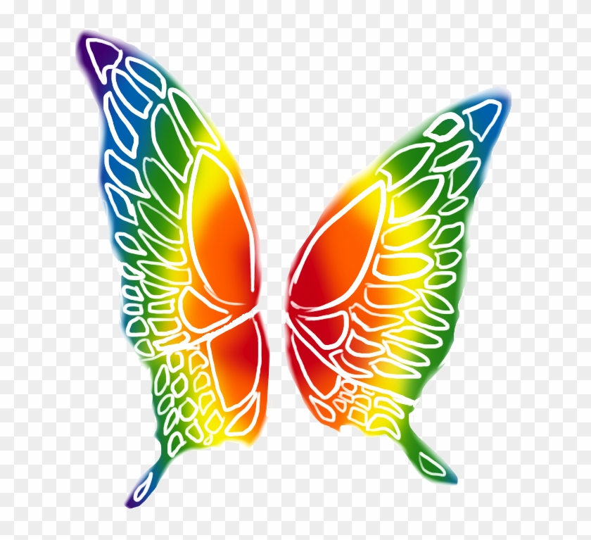 Rainbow Butterfly By Bunnyb133 - Art #784024