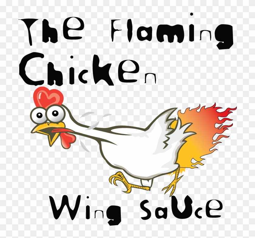 Pin Chicken Wing Clip Art - Flaming Chicken #784096