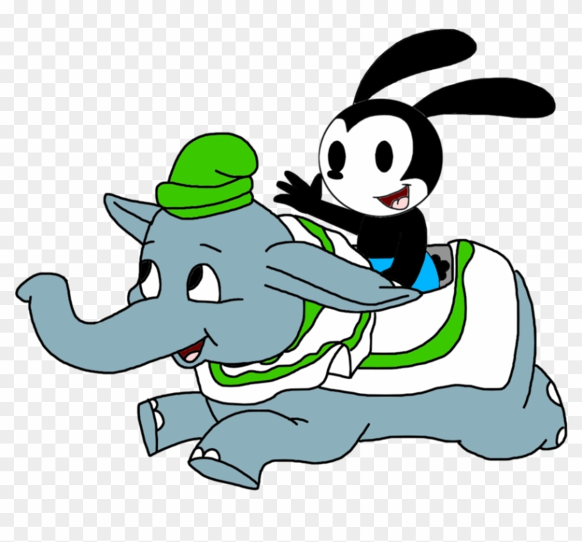 Oswald On Dumbo Ride By Marcospower1996 - Dumbo #784182