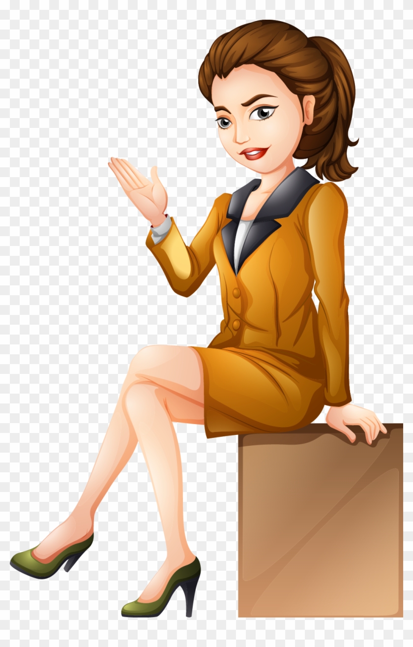 Secretary Png Photo - Profesnal Cartoon Girls Png #784194