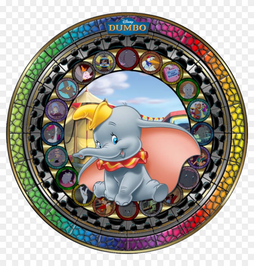 Masterpiece Dumbo Stained Glass By Maleficent84 - Kingdom Hearts Xion Stainedglass #784217