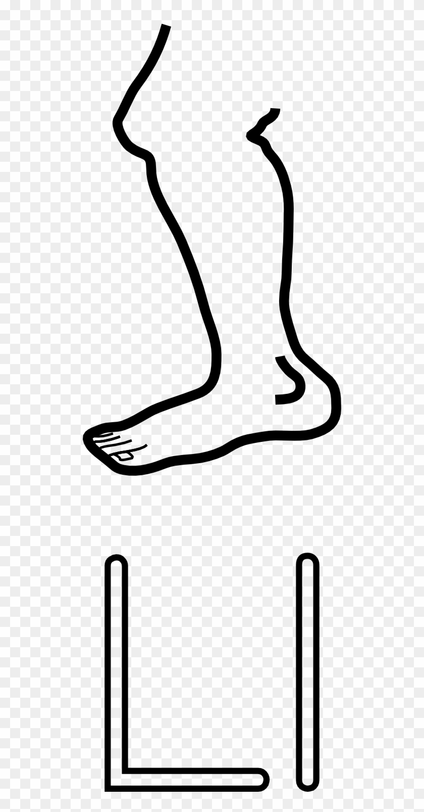 Clipart L Is For Leg E - Leg Image Black And White #784262