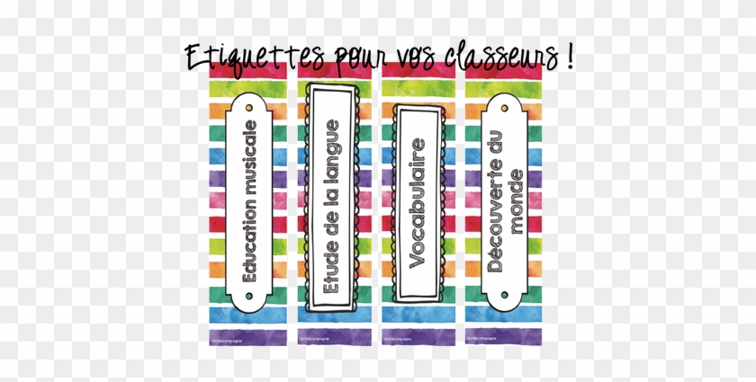 Étiquette Classeur À Imprimer - Free Transparent PNG Clipart Images