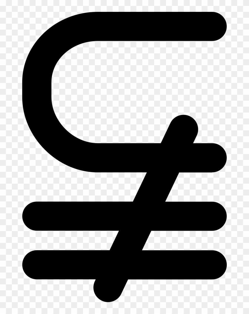 Subset Of Above Not Equal Mathematical Symbol Comments - Signo De Error Matematico #784418