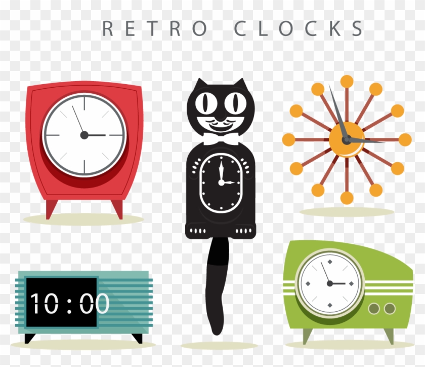 Alarm Clock Euclidean Vector Digital Clock Retro Style - Alarm Clock Euclidean Vector Digital Clock Retro Style #784462