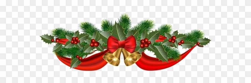 Christmas Golden Bells And Ribbon Png Clipart Image - Christmas Bells And Ribbons #784467