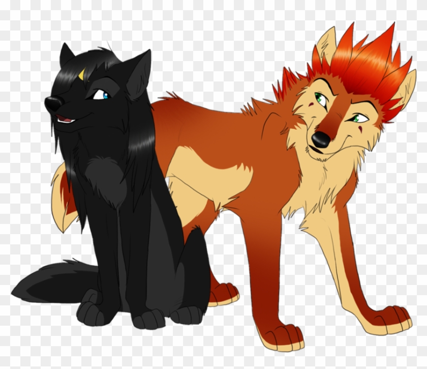 Axel And Koemi By Nightrizer On Deviantart - Anime Wolves And Foxes #784622