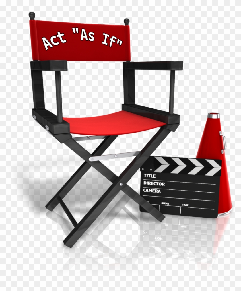 Act “as If” Bring Home That Oscar Getting Unstuck Llc - Director Chair Png #784886