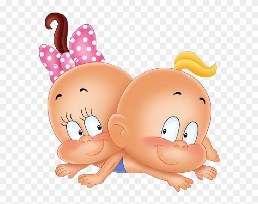 Funny Baby Girl And Boy - Baby Girl And Baby Boy Cartoon #784927