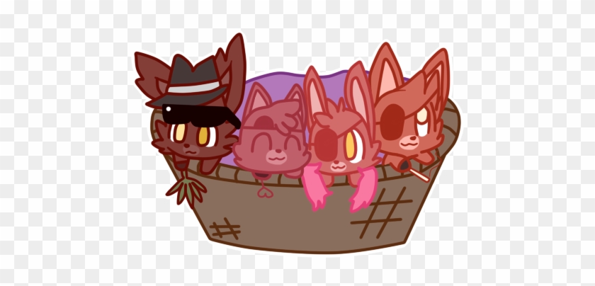 Basket Of The Opposite By Cookie And Her Foxes - Cartoon #784929