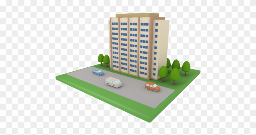 Buildings Icon Set In 3d - Condominium Clip Art #784959