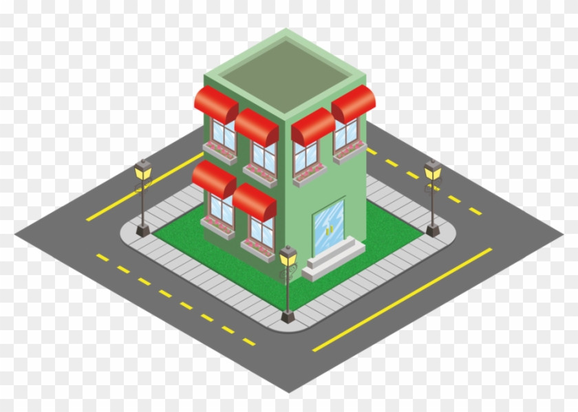 Isometric Building Model 2 By Andre-tachibana - Pixels Art Isometric Buildings #784970