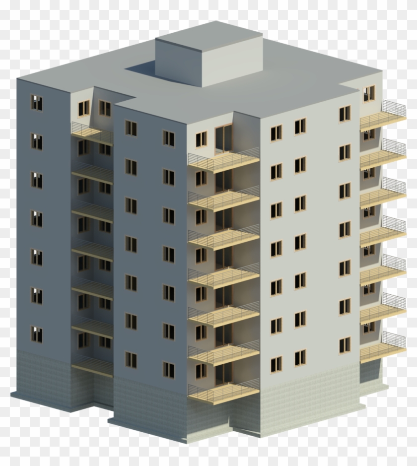 Multi-sotry Timber Auram Desforges - Isometric View Of A Building #784997