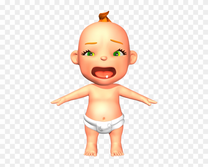 Samples With More Realistic Or More Toon Characters - Baby Cartoon 3d Png #785073