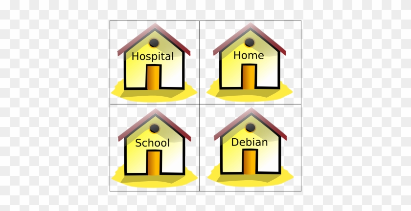 I Came Home, Went To School, Then Joined The Debian - Home Clip Art #785130