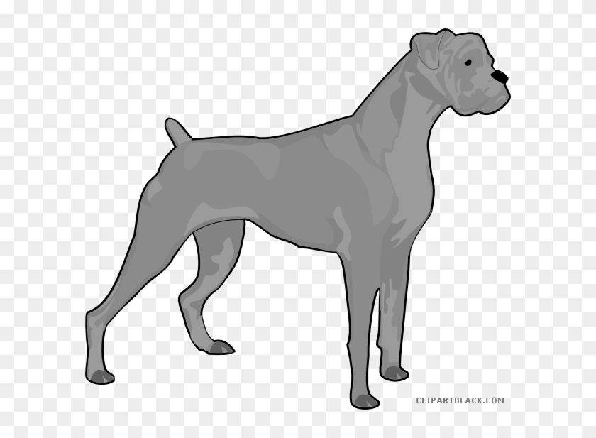 Dog Silhouette Animal Free Black White Clipart Images - Boxer Dog Silhouette #785433