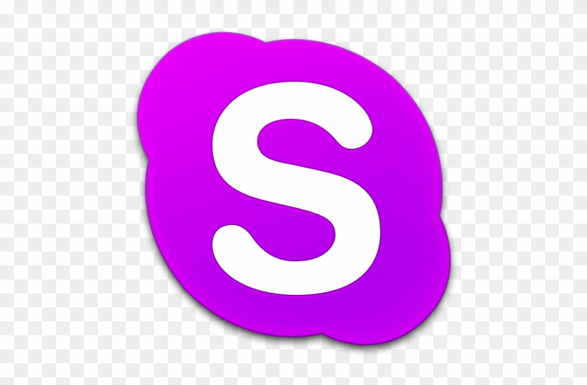 Skype Purple Icon Png - Skype Logo Transparent Background #785455