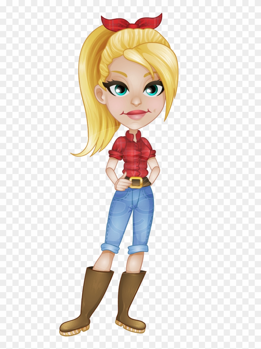 Eva The Farm Diva - Draw A Farm Girl #785520