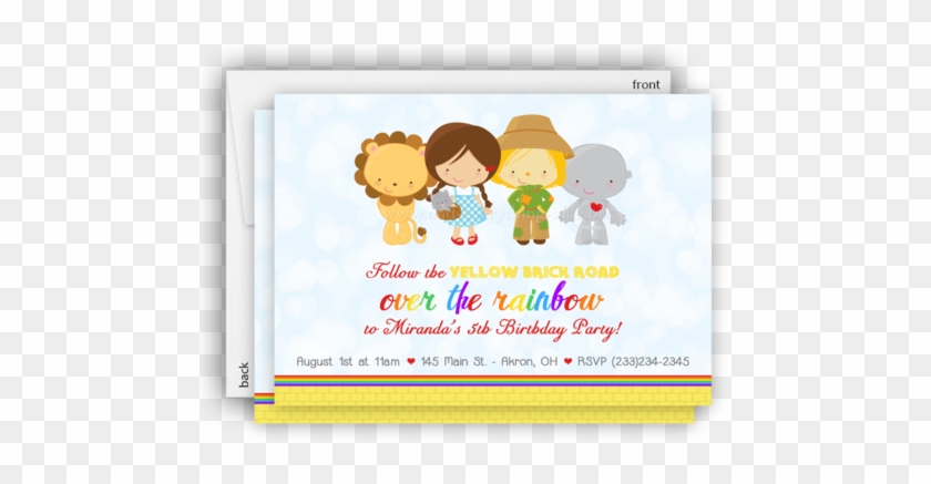 Wizard of oz store baby shower invitations