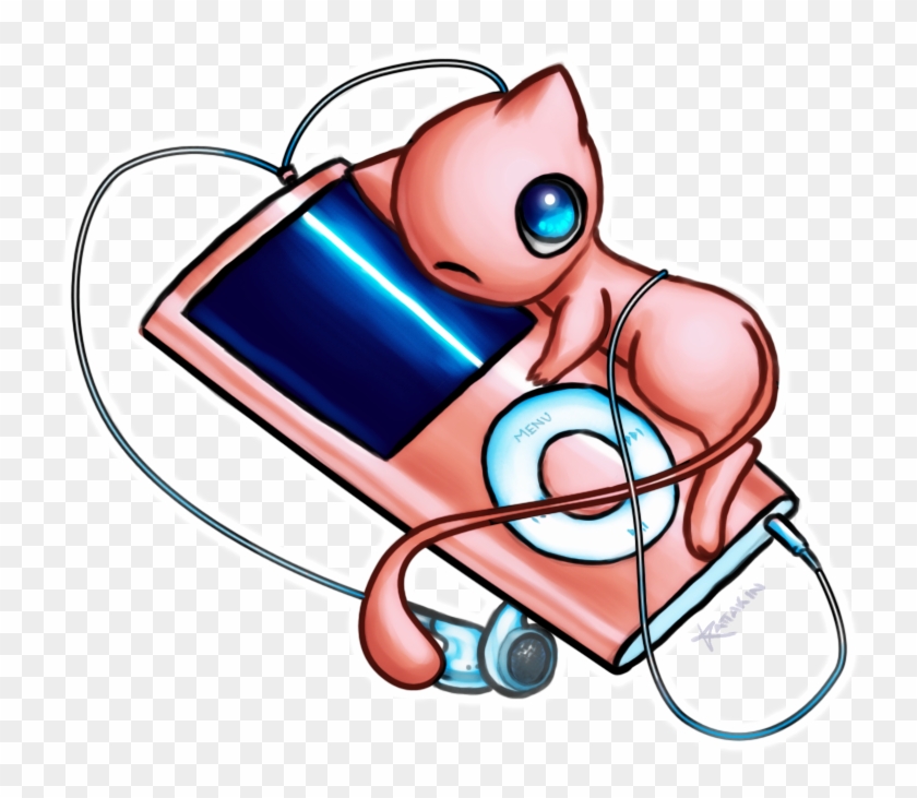 Mew Ipod By Kattakin - Pokemon Cute Mew Drawings #785633