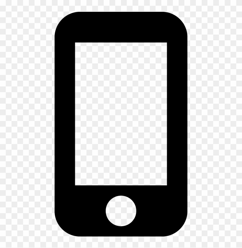 Iphone Smartphone Mobile Phone Device Icon Vector - Celular Silueta #785648