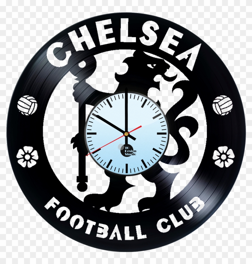 Chelsea Handmade Vinyl Record Wall Clock Fan Gift - Chelsea Fc Silhouette #785718