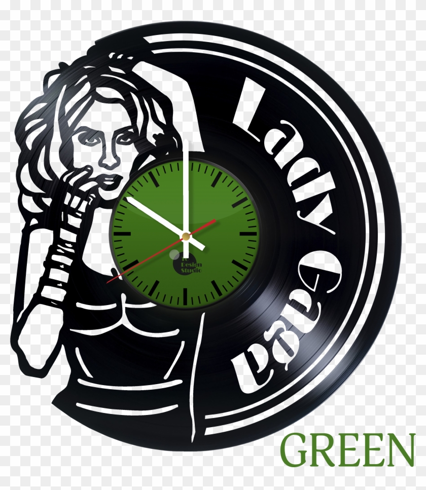 Lady Gaga Handmade Vinyl Record Wall Clock Fan Gift - Wall Clock #785762