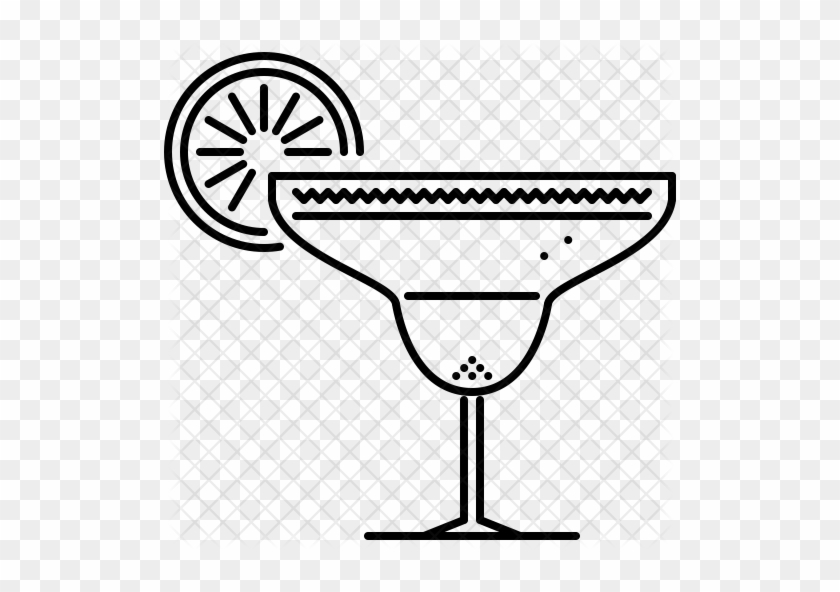 Margarita Icon - Black And White Margarita Clipart #785777