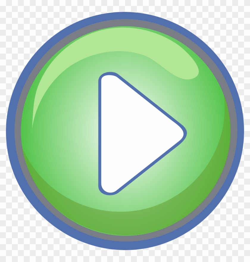 Medium Image - Play Button Green Png #785821