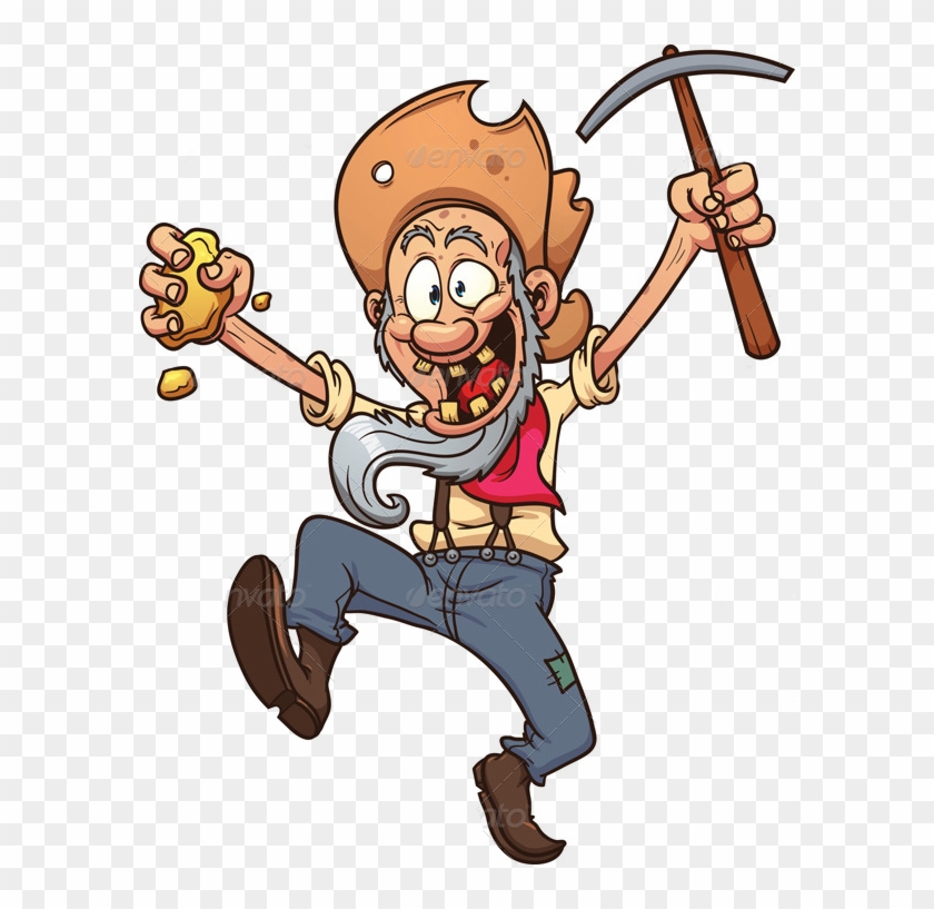 Royalty-free Gold Mining Cartoon - Gold Miner Clipart #785857